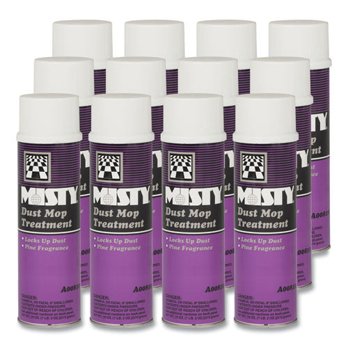 Image of Misty® 1003402 Dust Mop Treatment, Pine, 20 Oz Aerosol Spray, 12/carton