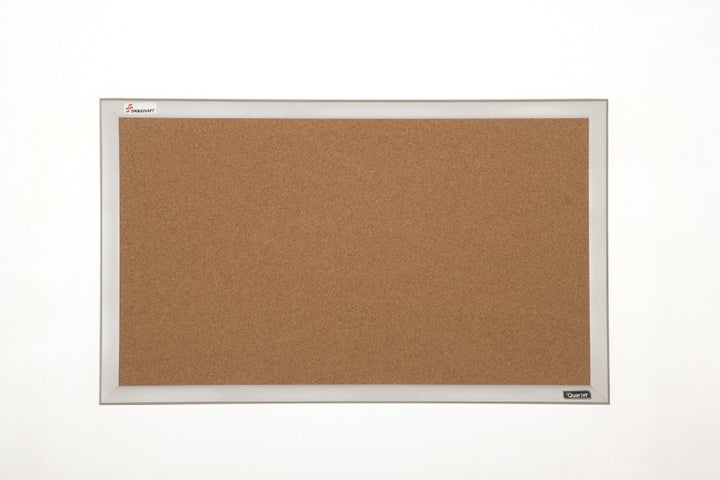 Image of Quartet® SKILCRAFT® Cubicle Cork Bulletin Board, Aluminum Frame, 30" x 18"