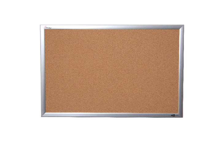 Quartet/Skilcraft Natural Cork Bulletin Board, Aluminum Frame, 72" x 48"