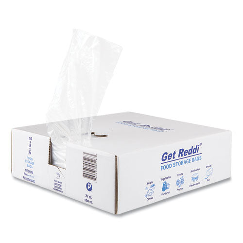 Image of Inteplast Group PB100824M Food Bags, 5.5 gal, 10 x 8 x 24, Clear, 500/Carton