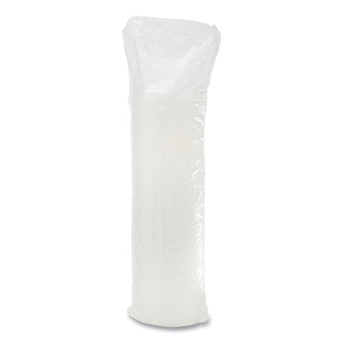 Image of Dart® 16SL Plastic Lids, Straw-Slot Lid, Fits 12 oz to 24 oz Hot/Cold Foam Cups, Translucent, 100/Pack, 10 Packs/Carton