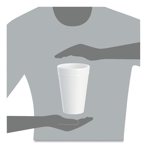 Image of Dart® 32TJ32 Foam Drink Cups, 32 oz., White, 25/Bag, 20 Bags/Carton