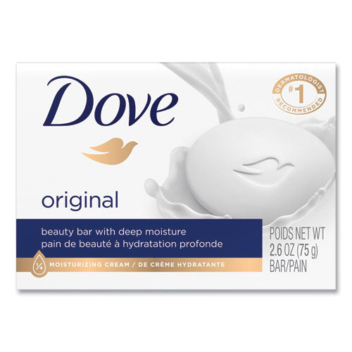 Image of DoveÂ® White Beauty Bar, Light Scent, 2.6 Oz, 36/carton
