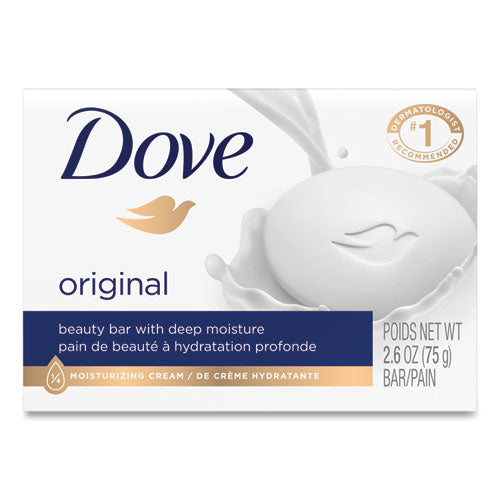 Image of Dove® 61073EA White Beauty Bar, Light Scent, 2.6 Oz