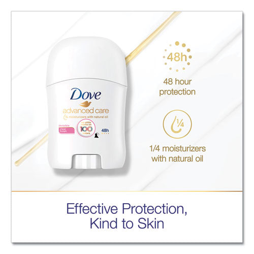 Image of Dove® 66801CT Invisible Solid Antiperspirant Deodorant, Floral Scent, 0.5 Oz, 36/carton