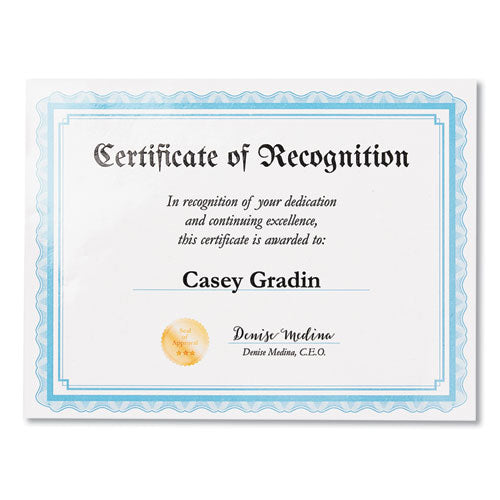 Image of Avery® 73601 Clear Self-Adhesive Laminating Sheets, 3 Mil, 9" X 12", Matte Clear, 50/box