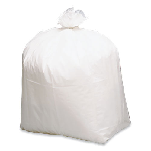 Image of Earthsense® Commercial 1507072 Linear-Low-Density Recycled Tall Kitchen Bags, Open-Face, 13 gal, 24" x 33", White, 15 Bags/Roll, 10 Rolls/Box
