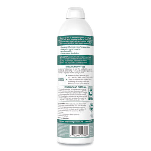 Image of Seventh GenerationÂ® Disinfectant Sprays, Eucalyptus/spearmint/thyme, 13.9 Oz, Spray Bottle