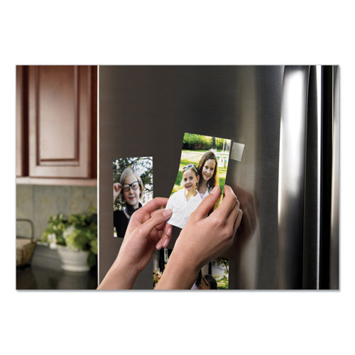 Image of Scotch® R105S Restickable Mounting Tabs, Holds Up to 0.6 lb, 0.88" Pre-Cut Circles, Clear, 18/Pack