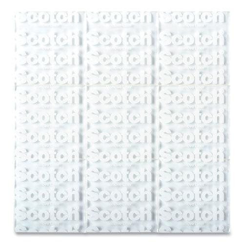 Image of Scotch® R100S Restickable Mounting Tabs, Holds Up to 0.25 lb, 1" x 1", Clear, 18/Pack