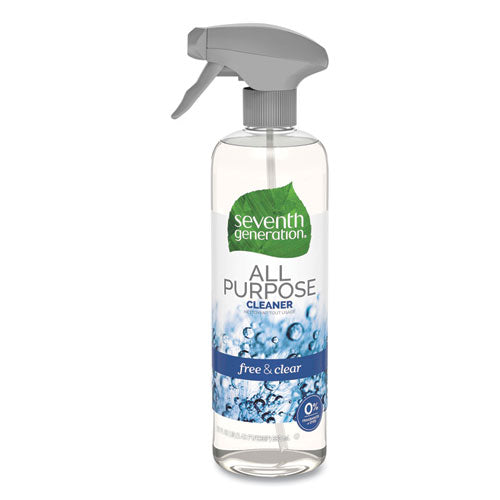Image of Seventh Generation® 44713EA Natural All-Purpose Cleaner, Free And Clear/unscented, 23 Oz Trigger Spray Bottle
