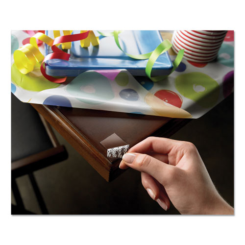 Image of Scotch® R100S Restickable Mounting Tabs, Holds Up to 0.25 lb, 1" x 1", Clear, 18/Pack