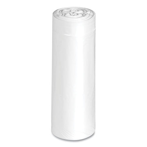 Image of Earthsense® Commercial 1507072 Linear-Low-Density Recycled Tall Kitchen Bags, Open-Face, 13 gal, 24" x 33", White, 15 Bags/Roll, 10 Rolls/Box