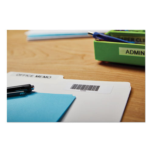 Image of DYMO® 1738595 Labelwriter Bar Code Labels, 0.75" X 2.5", White, 450 Labels/roll