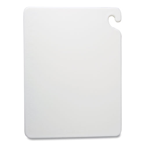 Image of San Jamar® CB152012WH Cut-N-Carry Color Cutting Boards, Plastic, 20 x 15 x 0.5, White