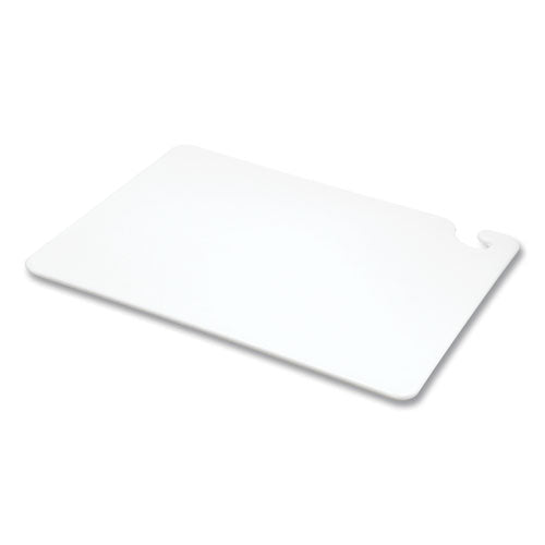 Image of San Jamar® CB152012WH Cut-N-Carry Color Cutting Boards, Plastic, 20 x 15 x 0.5, White