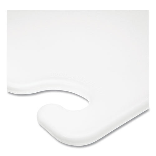 Image of San Jamar® CB152012WH Cut-N-Carry Color Cutting Boards, Plastic, 20 x 15 x 0.5, White