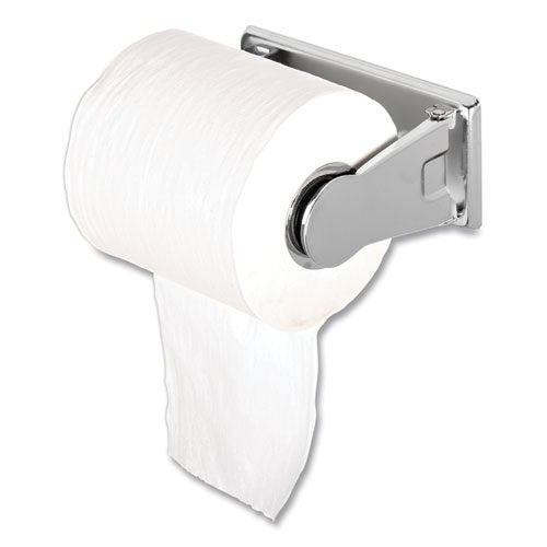 Image of San Jamar® R200XC Locking Toilet Tissue Dispenser, 6 x 4.5 x 2.75, Chrome