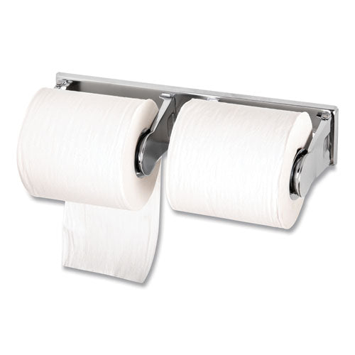 Image of San Jamar® R260XC Locking Toilet Tissue Dispenser, 12.38 x 4.5 x 2.75, Chrome