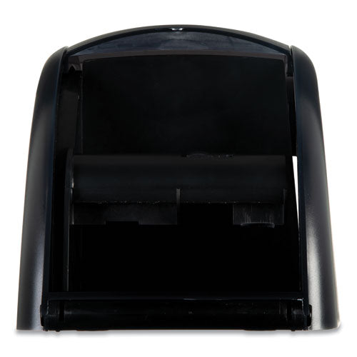 Image of San Jamar® R3500TBK Duett Classic Standard Toilet Tissue Dispenser, 2 Roll, 7.5 x 7 x 12.75, Black Pearl