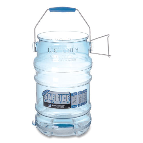Image of San Jamar® SI6000 Saf-T-Ice Tote, 6 gal, Transparent Blue