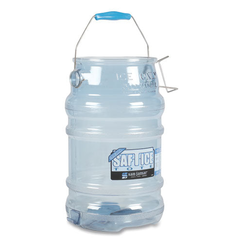 Image of San Jamar® SI6000 Saf-T-Ice Tote, 6 gal, Transparent Blue