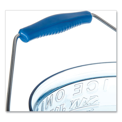 Image of San Jamar® SI6000 Saf-T-Ice Tote, 6 gal, Transparent Blue