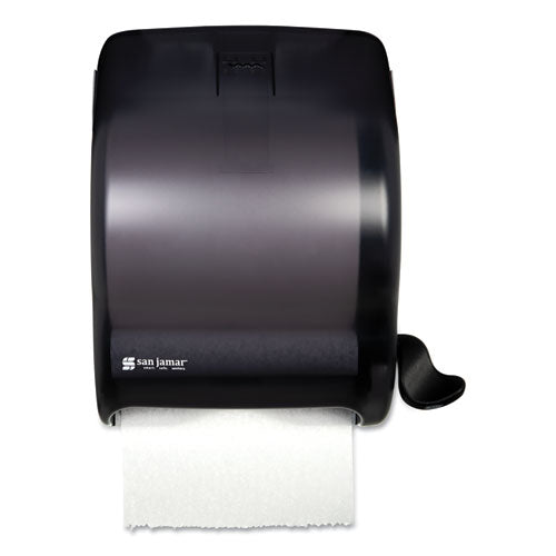 Image of San Jamar® T950TBK Element Lever Roll Towel Dispenser, Classic, 12.5 X 8.5 X 12.75, Black Pearl