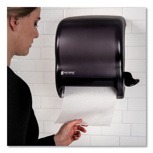 Image of San Jamar® T950TBK Element Lever Roll Towel Dispenser, Classic, 12.5 X 8.5 X 12.75, Black Pearl