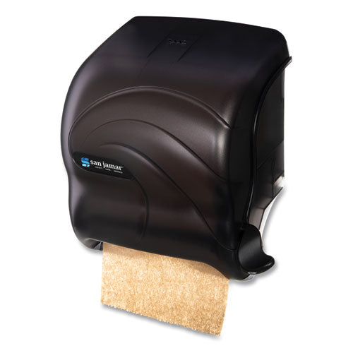 Image of San Jamar® T990TBK Element Lever Roll Towel Dispenser, Oceans, 12.5 X 8.5 X 12.75, Black Pearl