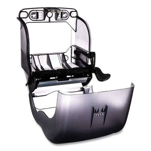 Image of San Jamar® T990TBK Element Lever Roll Towel Dispenser, Oceans, 12.5 X 8.5 X 12.75, Black Pearl