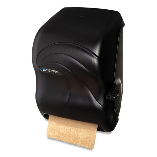Image of San Jamar® T1190TBK Lever Roll Towel Dispenser, Oceans, 12.94 X 9.25 X 16.5, Black Pearl