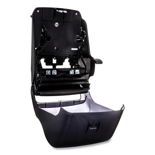 Image of San Jamar® T1190TBK Lever Roll Towel Dispenser, Oceans, 12.94 X 9.25 X 16.5, Black Pearl