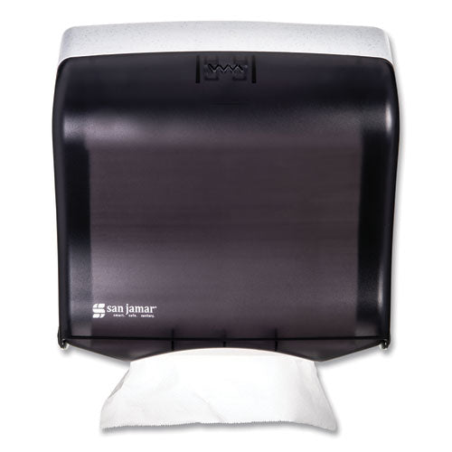 Image of San Jamar® T1755TBK Ultrafold Fusion C-Fold And Multifold Towel Dispenser, 11.5 X 5.5 X 11.5, Black