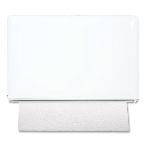 Image of San Jamar® T1800WH Singlefold Paper Towel Dispenser, 10.75 X 6 X 7.5, White