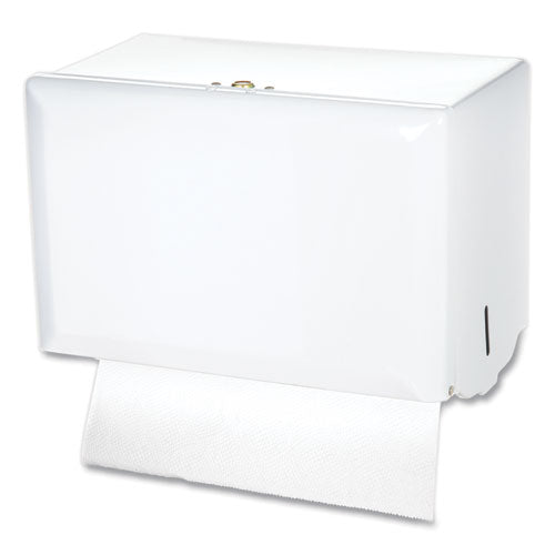 Image of San Jamar® T1800WH Singlefold Paper Towel Dispenser, 10.75 X 6 X 7.5, White