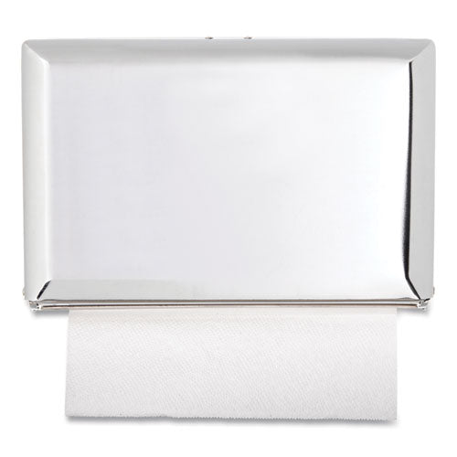 Image of San Jamar® T1800XC Singlefold Paper Towel Dispenser, 10.75 X 6 X 7.5, Chrome