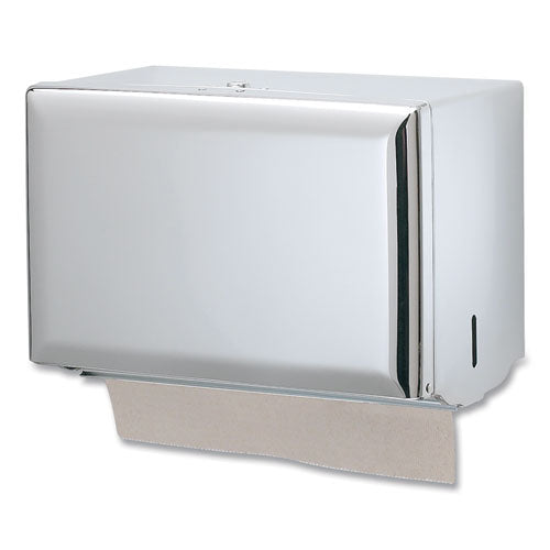 Image of San Jamar® T1800XC Singlefold Paper Towel Dispenser, 10.75 X 6 X 7.5, Chrome