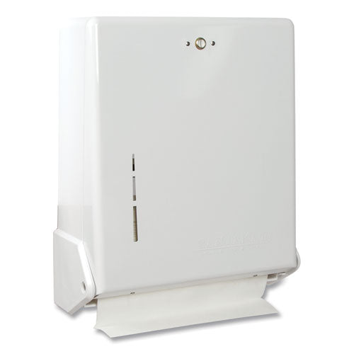 Image of San Jamar® T1905WH True Fold C-Fold/multifold Paper Towel Dispenser, 11.63 X 5 X 14.5, White