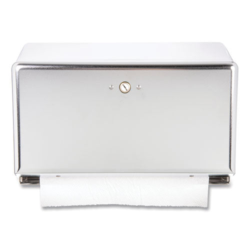 Image of San Jamar® T1950XC Mini C-Fold/multifold Towel Dispenser, 11.13 X 3.88 X 7.88, Chrome