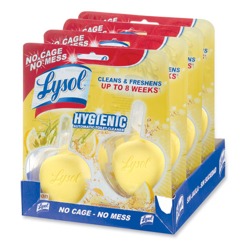 Image of LYSOL® Brand 19200-83723 Hygienic Automatic Toilet Bowl Cleaner, Lemon Breeze, 2/pack