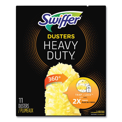 Image of Swiffer® 99035 Heavy Duty Dusters Refill, Dust Lock Fiber, Yellow, 33/Carton