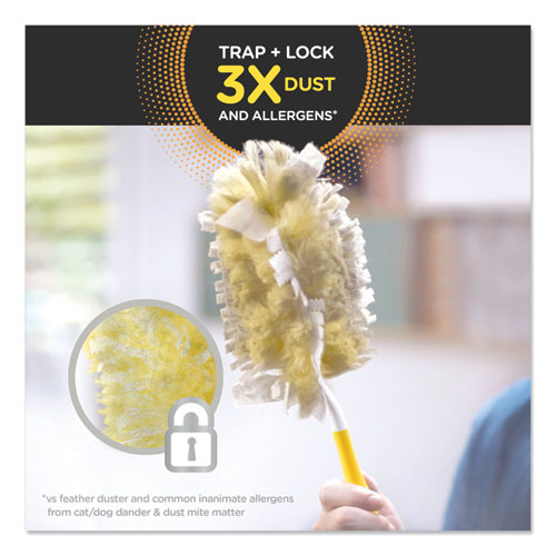 Image of Swiffer® 99035 Heavy Duty Dusters Refill, Dust Lock Fiber, Yellow, 33/Carton