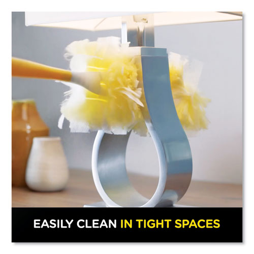 Image of Swiffer® 99035 Heavy Duty Dusters Refill, Dust Lock Fiber, Yellow, 33/Carton
