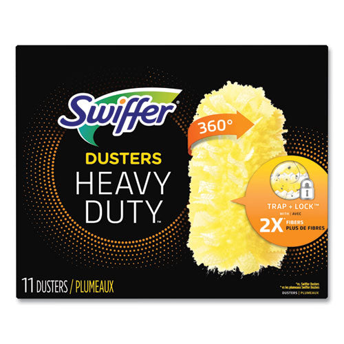 Image of Swiffer® 99035 Heavy Duty Dusters Refill, Dust Lock Fiber, Yellow, 33/Carton