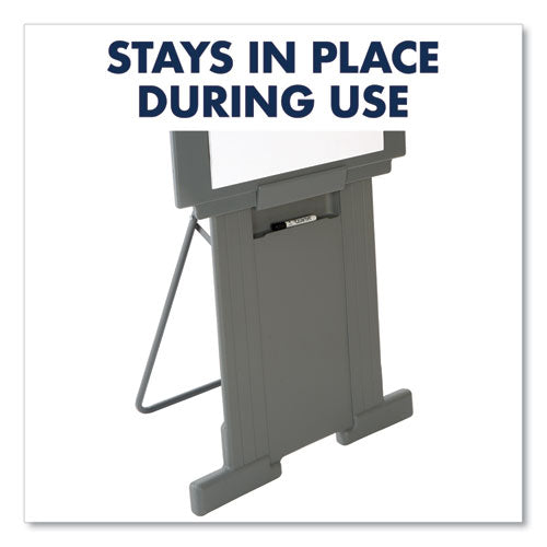 Image of Quartet® 200E Duramax Portable Presentation Easel, 72" Tall, Plastic, Gray