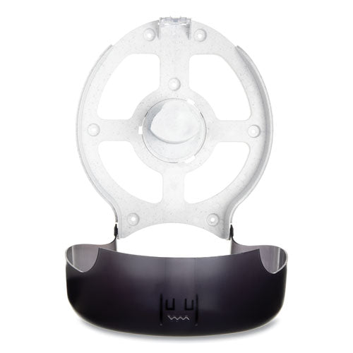 Image of San Jamar® R6000TBK Single 12" JBT Bath Tissue Dispenser, Classic, 1 Roll, 12.9 x 5.63 x 14.88, Transparent Black Pearl
