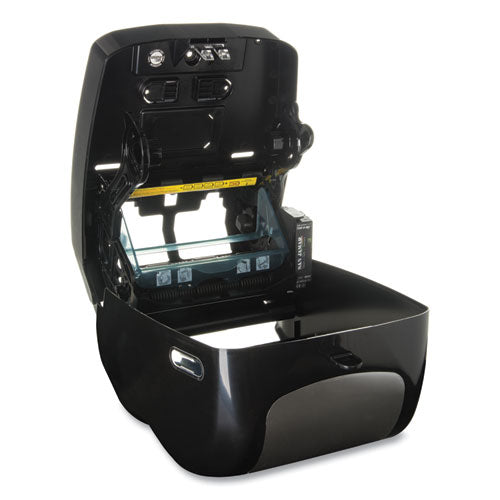 Image of San Jamar® T1370BKSS Tear-N-Dry Touchless Roll Towel Dispenser, 16.75 X 10 X 12.5, Black/silver