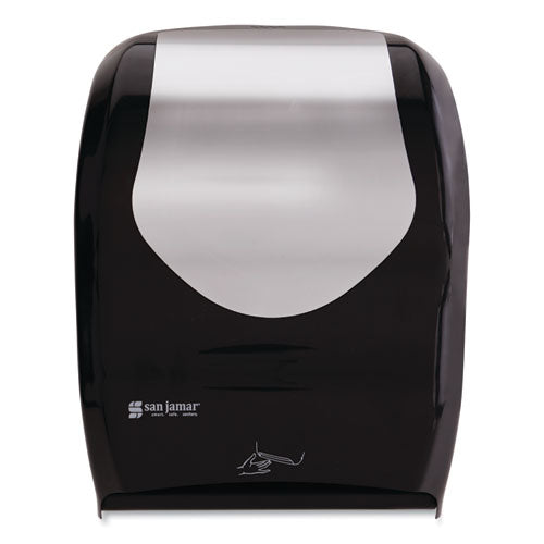 Image of San Jamar® T1470BKSS Smart System With Iq Sensor Towel Dispenser, 16.5 X 9.75 X 12, Black/silver