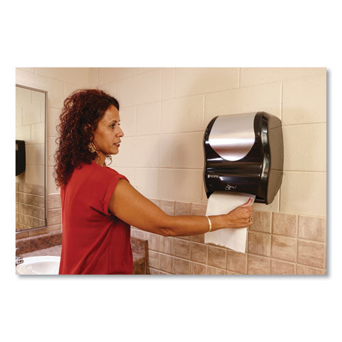 Image of San Jamar® T1470BKSS Smart System With Iq Sensor Towel Dispenser, 16.5 X 9.75 X 12, Black/silver